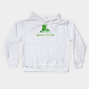 Green Skates for Life Kids Hoodie